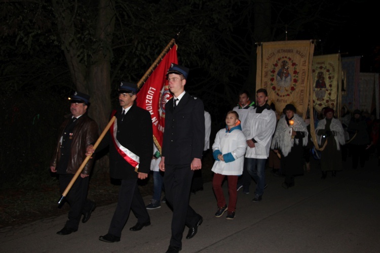 Powitanie ikony MB Częstochowskiej w parafii Grzymkowice-Byki