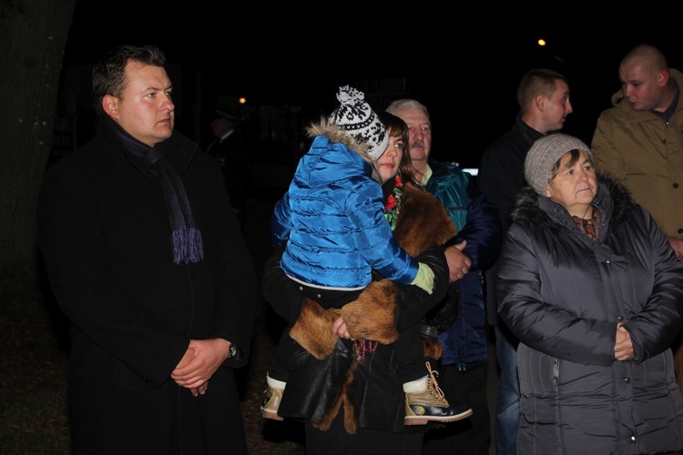 Powitanie ikony MB Częstochowskiej w parafii Grzymkowice-Byki