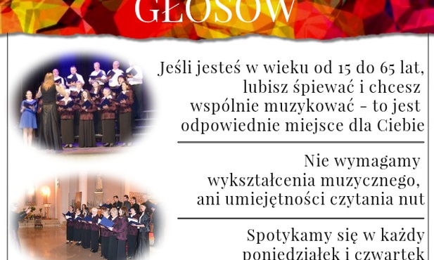 Koncert chóru SERAF i nabór nowych śpiewaków, Chorzów, 20 listopada