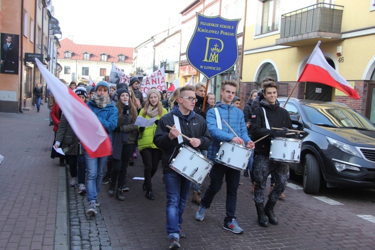 Marsz patriotyczny w Łowiczu