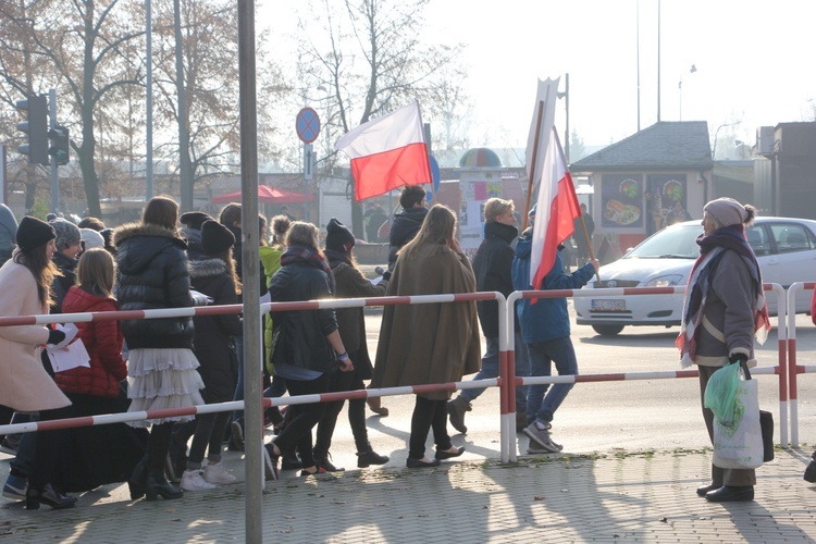 Marsz patriotyczny w Łowiczu