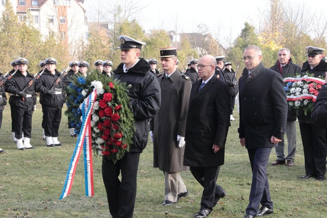 Uroczystości na cmentarzu Francuskim