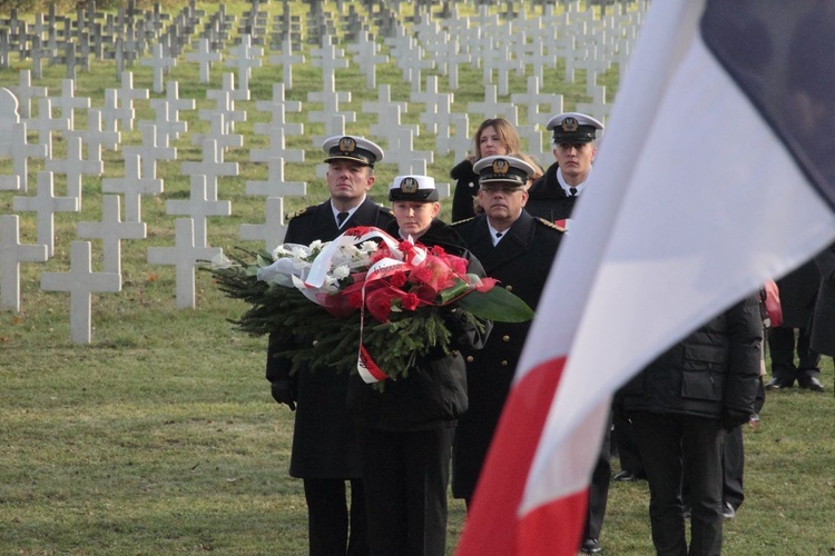 Uroczystości na cmentarzu Francuskim