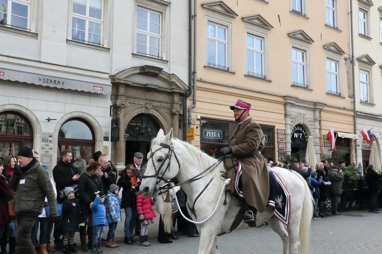 Pochód patriotyczny Kraków 11 listopada 2016