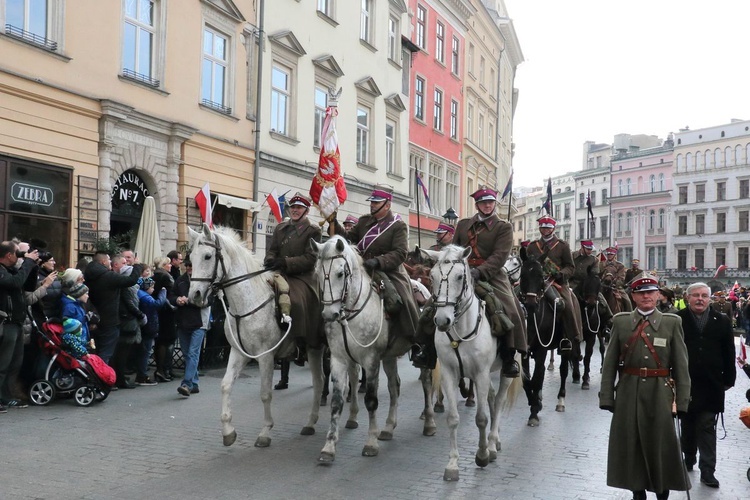 Pochód patriotyczny Kraków 11 listopada 2016