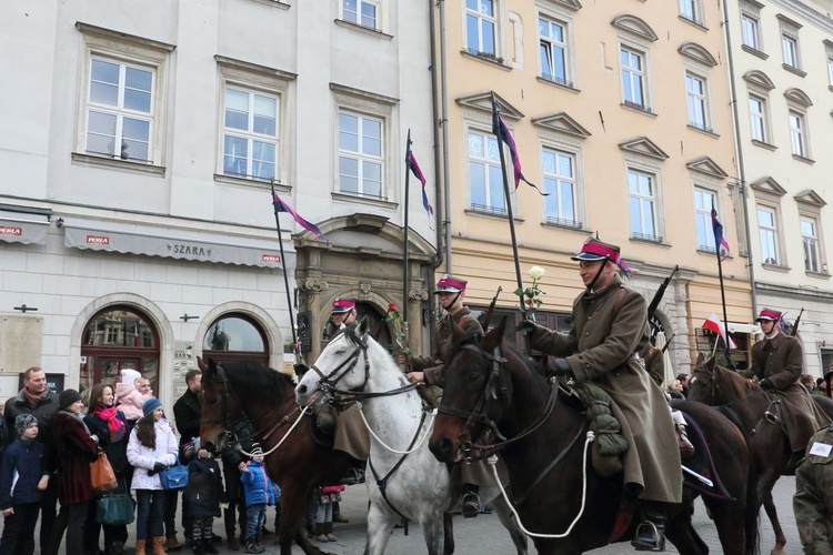 Pochód patriotyczny Kraków 11 listopada 2016