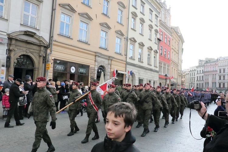 Pochód patriotyczny Kraków 11 listopada 2016