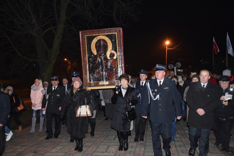 Powitanie ikony MB Częstochowskiej w Wilkowie