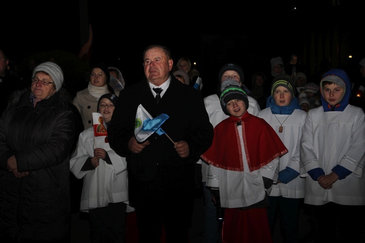 Powitanie ikony MB Częstochowskiej w Szczukach