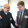 Prof. Achremczyk (z prawej) podkreśla,  że bez chrześcijańskiego dziedzictwa nie ma Warmii.