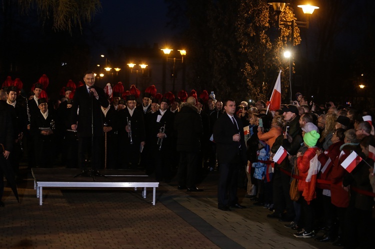 Prezydent Andrzej Duda w Piekarach