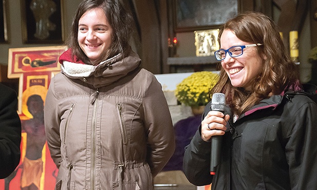 Bernadett i Sarah opowiadały o Taizé w Wałczu i Koszalinie. 