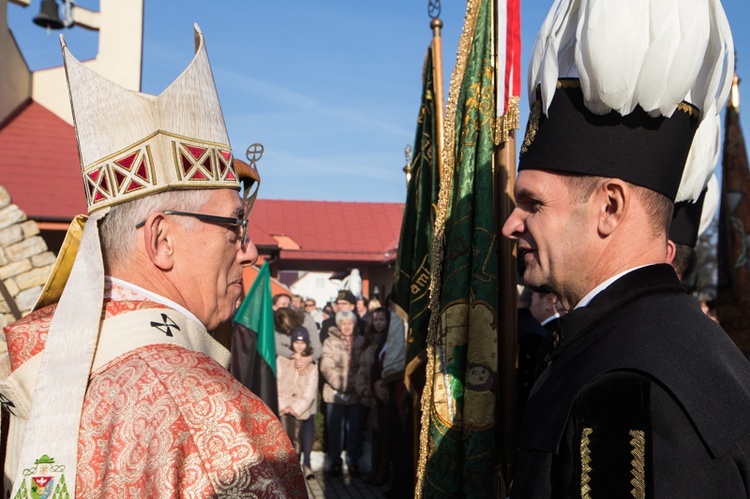 Pobłogosławienie groty św. Barbary w Gołkowicach