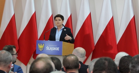 Premier Beata Szydło podczas spotkania z samorządowcami 