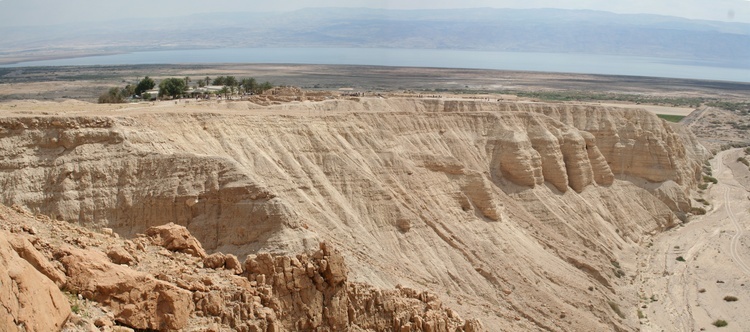 Widok na Qumran