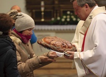 Podczas Eucharystii.