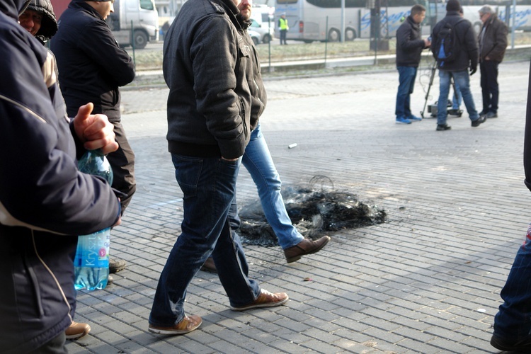 Protest górników KWK Makoszowy