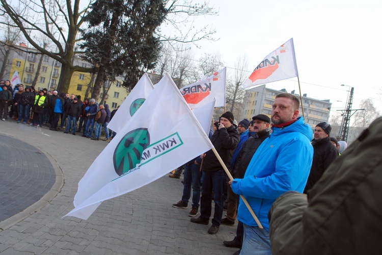 Protest górników KWK Makoszowy