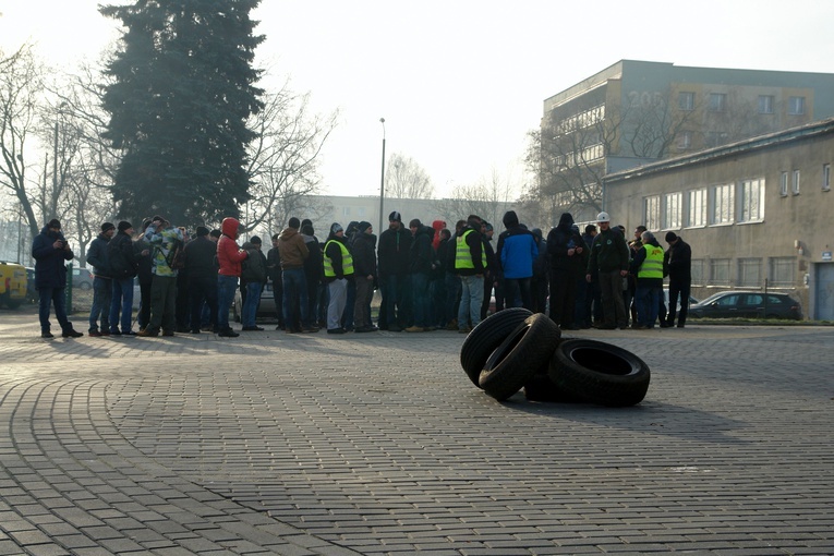 Protest górników KWK Makoszowy