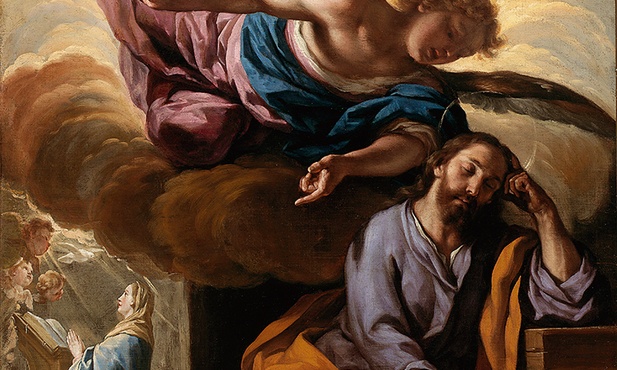 Acisclo Antonio Palomino de Castro y Velasco "Sen św. Józefa", olej na płótnie, ok. 1697 r. Muzeum Prado, Madryt