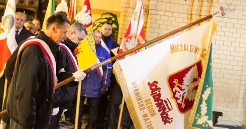 Poświęcenie sztandaru Solidarności