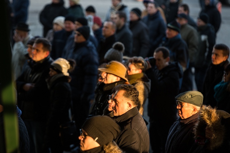 Protest górników w Suszcu