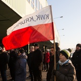 Protest górników w Suszcu