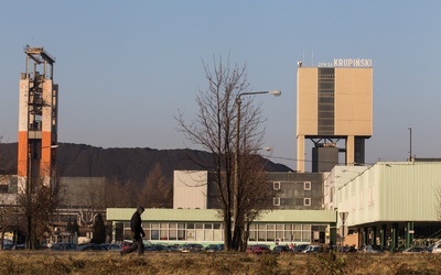 Protest górników w Suszcu