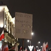 Podczas demonstracji wzywano do odebrania niesłusznie osiągniętych przywilejów.