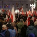 Na Krakowskim Przedmieściu zebrali się zwolennicy rządu.