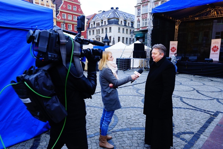 Wrocławska Wigilia na pl. Solnym.