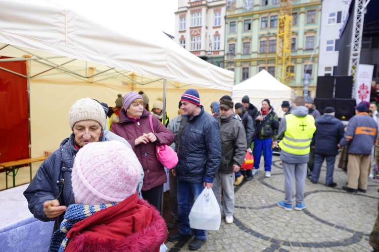 Wrocławska Wigilia na pl. Solnym.