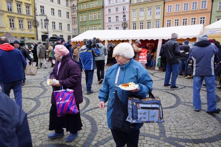 Wrocławska Wigilia na pl. Solnym.