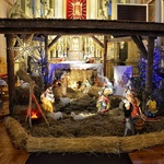 Strzegocin, szopka bożonarodzeniowa w parafii Matki Bożej Szkaplerznej