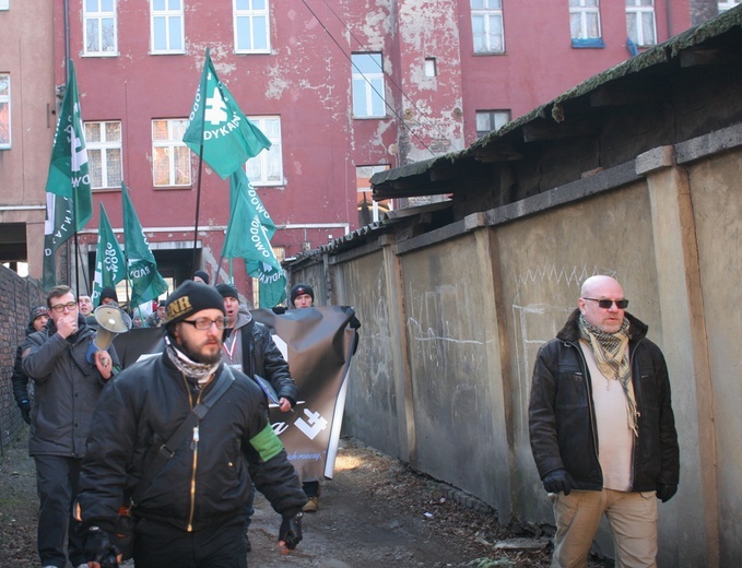 Antyislamska demonstracja ONR w Katowicach