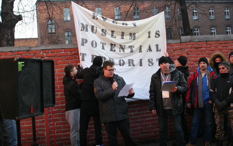 Antyislamska demonstracja ONR w Katowicach