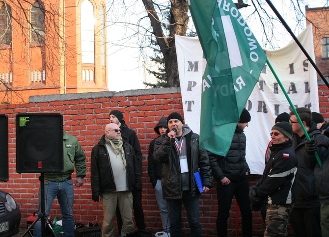 Antyislamska demonstracja ONR w Katowicach