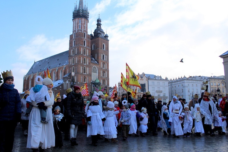 Orszak Trzech Króli - Kraków 2017 człon czerwony