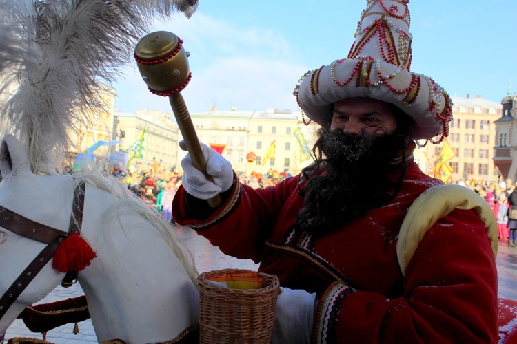 Orszak Trzech Króli - Kraków 2017 człon czerwony