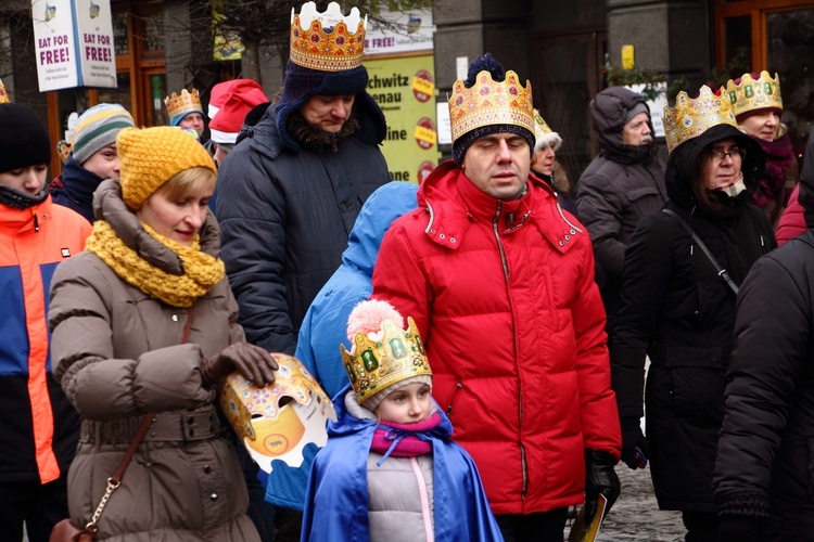 Orszak Trzech Króli - Kraków 2017, człony niebieski i zielony