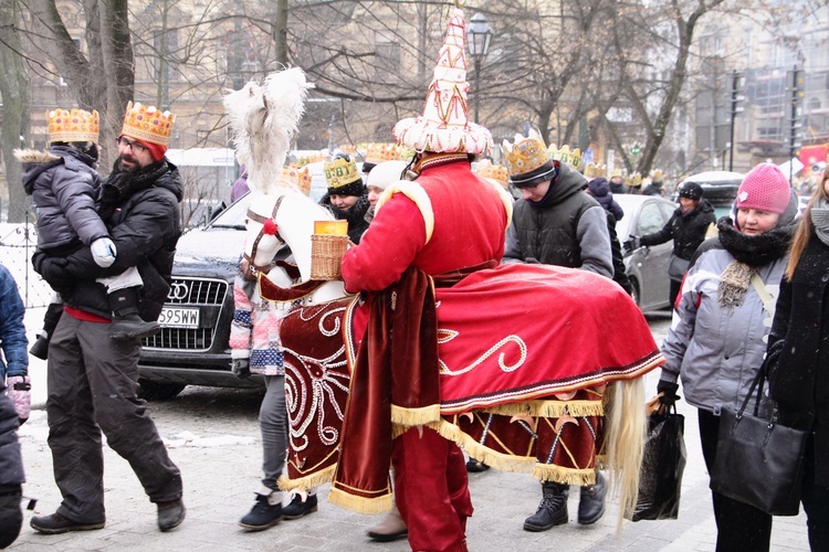 Orszak Trzech Króli - Kraków 2017, człony niebieski i zielony