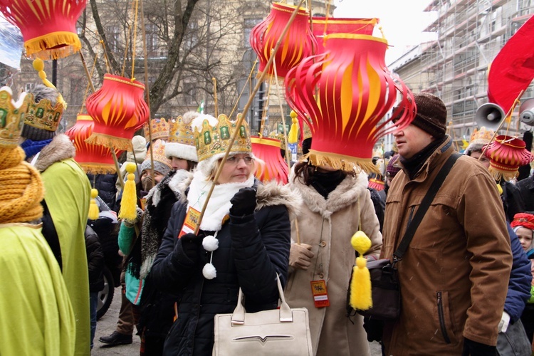 Orszak Trzech Króli - Kraków 2017, człony niebieski i zielony