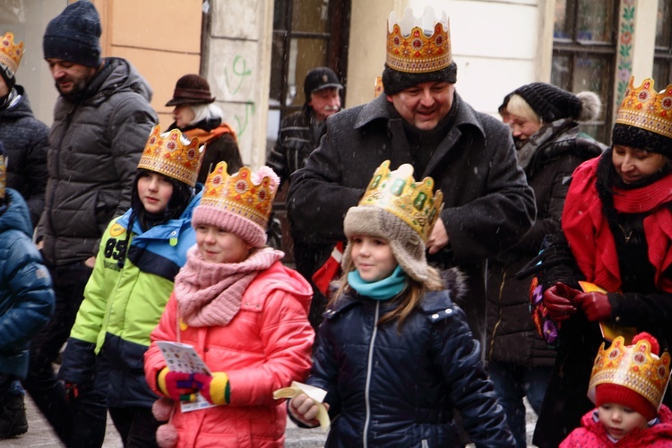 Orszak Trzech Króli - Kraków 2017, człony niebieski i zielony