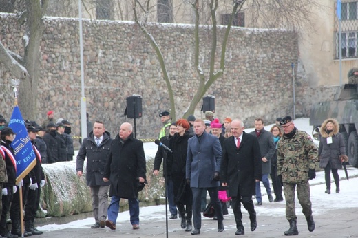 Powitanie żołnierzy amerykańskich w Żaganiu