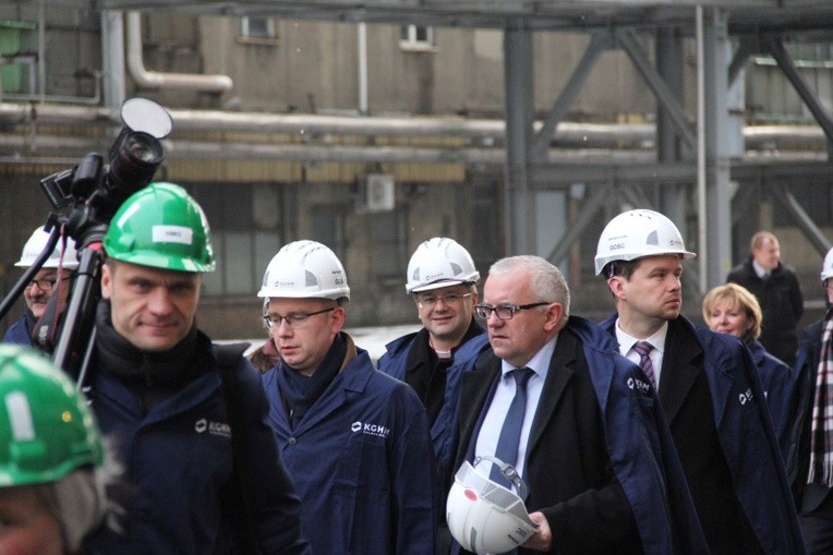Wizyta prezydenta Andrzeja Dudy w Hucie Miedzi Głogów
