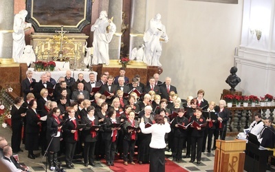 Chórzyści katoliccy i ewangeliccy wspólnie zaśpiewali podczas ekumenicznego nabożeństwa w Cieszynie