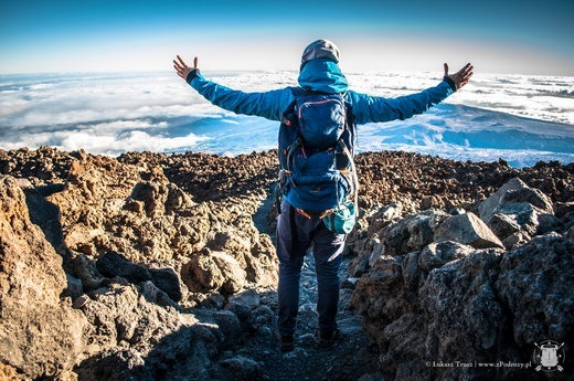 Zejście z wulkanu Teide (Teneryfa)