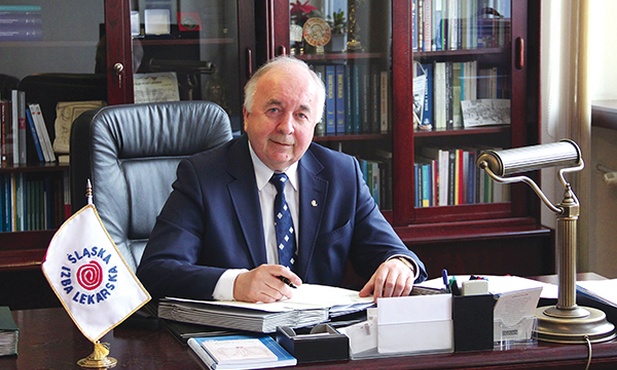 Prezes Śląskiej Izby Lekarskiej dr n. med. Jacek Kozakiewicz.