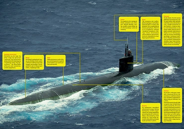 USS Cheyenne (SSN 773),  okręt podwodny klasy  Los Angeles,  podczas ćwiczeń w 2016 r.