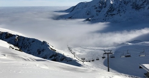 Testowanie nart na Kasprowym